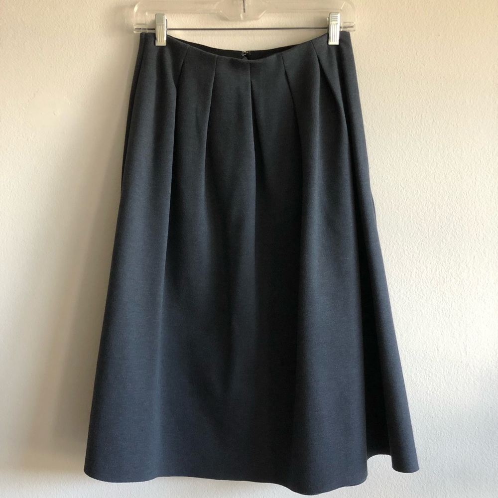 Madewell Calf Length Gray Skirt